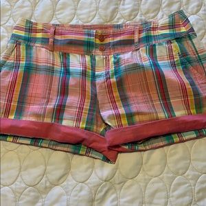 Women’s Lacoste Summer Plaid Shorts, 38